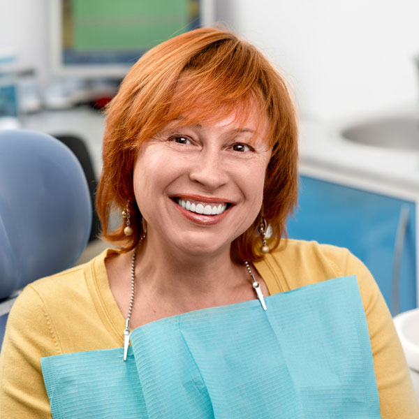 Senior woman at dental